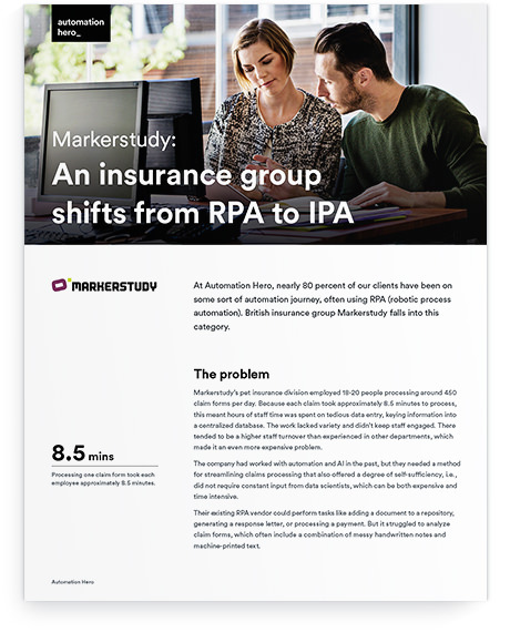 An Insurance Group Shifts from RPA to IPA